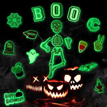 kockuu 30pcs Halloween Shoe Charms Glow In The Dark Decorations Clearance - Mixed Halloween Glowing ...