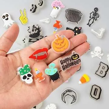 kockuu Halloween Shoe Charms - Glow in Dark 30pcs Set