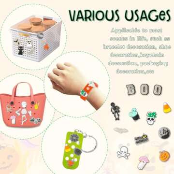 kockuu Halloween Shoe Charms - Glow in Dark 30pcs Set