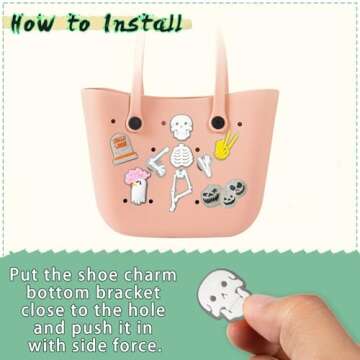 kockuu Halloween Shoe Charms - Glow in Dark 30pcs Set