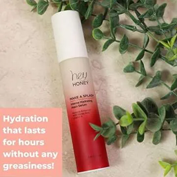 Hey Honey Skincare Make A Splash | Intense Hydrating Niacinamide Aqua Face Serum | Intense Hydration with Anti-aging Benefits | 1.5 Oz