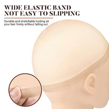 MORGLES HD Wig Cap or Women, 20 Pcs Transparent Wig Cap for Lace Front Ultra Thin, Nude