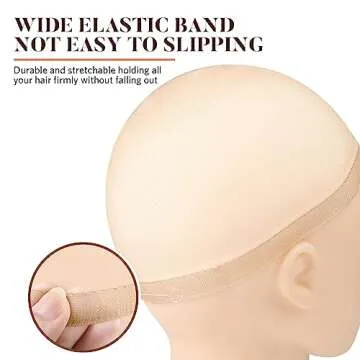 MORGLES HD Wig Cap or Women, 20 Pcs Transparent Wig Cap for Lace Front Ultra Thin, Nude