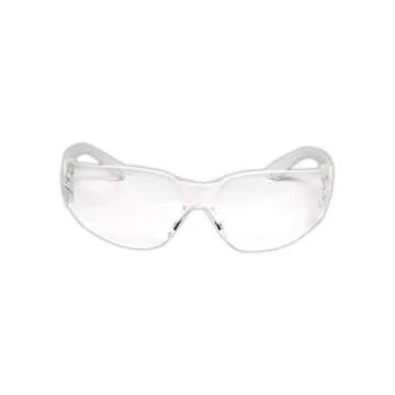MAGID Y10 Clear Frame/ Clear Lens Safety Glasses, Eye Protection Glasses, Z87 Safety Glasses (Clear ...