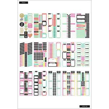 me & my BIG ideas Happy Planner Sticker Value Pack - 30 Sheets, 985 Stickers, Gold Foil Accents for ...