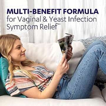 AZO Yeast Plus Dual Relief Tablets, , FSA/HSA Eligible, Yeast Infection and Vaginal Symptom Relief, Relieves Itching & Burning, 60 Count
