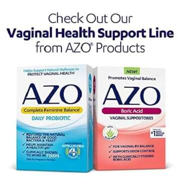 AZO Yeast Plus Dual Relief Tablets, , FSA/HSA Eligible, Yeast Infection and Vaginal Symptom Relief, Relieves Itching & Burning, 60 Count