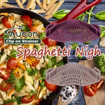 AUOON Clip On Silicone Strainer – Kitchen Essential