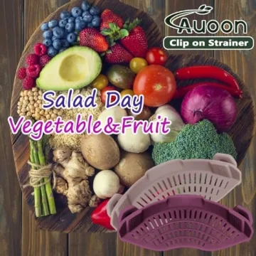 AUOON Clip On Silicone Strainer – Kitchen Essential