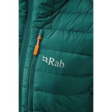 Rab Women's Microlight Alpine Down Jacket for Hiking, Climbing, and Skiing - Atlantis - Medium