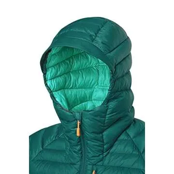 Rab Women's Microlight Alpine Down Jacket for Hiking, Climbing, and Skiing - Atlantis - Medium