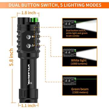 RAYVENGE 2-in-1 Scuba Diving Flashlight with Laser