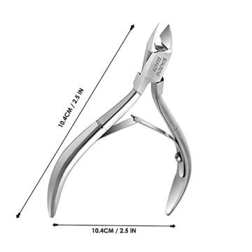 Professional Cuticle Cutter Stainless Steel Cuticle Nippers with Sharp Blades and Double Spring Cuti...