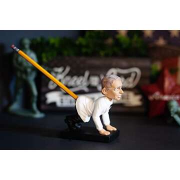 Pesky Patriot Dr. Anthony Fauci Bobblehead Pencil Holder Gag Gift | Funny Anti Lord Fauci Novelty Gift Idea for Freedom Loving Americans