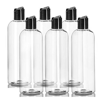 ljdeals 16 oz Clear Plastic Empty Bottles - Squeezable, Leak-Proof, BPA Free