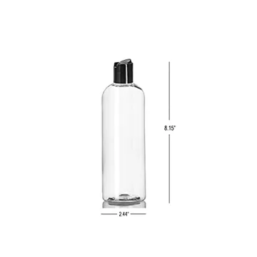 Elegant 16 oz Clear Refillable Bottles for Home Care