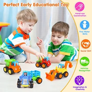 ORWINE Inertia Toy Cars for Toddler Fun and Learning