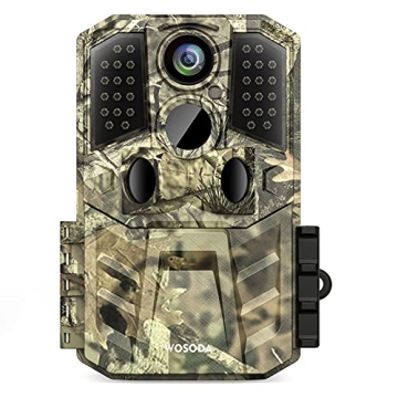 WOSODA 36MP 1920P Trail Camera with Night Vision for Outdoor Wildlife Monitoring