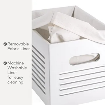 Stylish Wooden Storage Bin Container for Home Organization