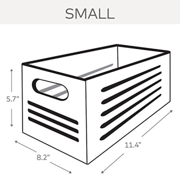 Stylish Wooden Storage Bin Container for Home Organization