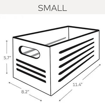 Stylish Wooden Storage Bin Container for Home Organization