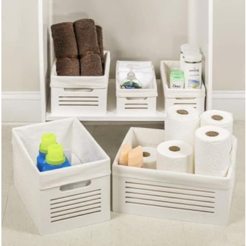 Stylish Wooden Storage Bin Container for Home Organization