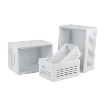 Stylish Wooden Storage Bin Container for Home Organization