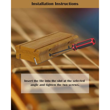 3/23/35/90 Degree Fret End Dressing, 4 in 1 Fret File-Guitar Bass Fret Beveling File Tool, Professional Luthier File for Crowning, Shaping and Deburring Frets