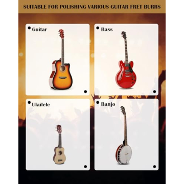 3/23/35/90 Degree Fret End Dressing, 4 in 1 Fret File-Guitar Bass Fret Beveling File Tool, Professional Luthier File for Crowning, Shaping and Deburring Frets