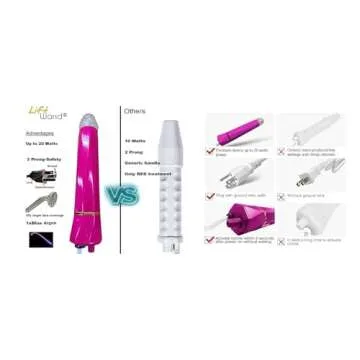 Lift Wand Professional High Frequency Facial Wand Machine Includes 7 Electrodes, and Aluminum Case, Anti Aging Device, Diminish Wrinkles, Scars, Dark Circles, Breakthrough Device for Beauty