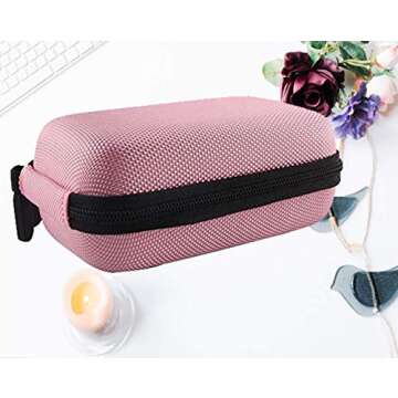 WERJIA Hard Carrying Case Compatible with Canon PowerShot SX720 SX620 SX730 SX740 G7X/ G7X Mark III /G7X Mark II Digital Camera (Pink)