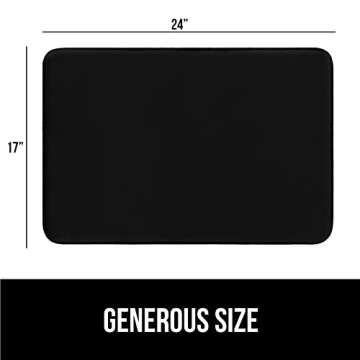 Gorilla Grip Thick Memory Foam Bath Rugs, Soft Absorbent Velvet Bathroom Mats, Durable Dots on Under...