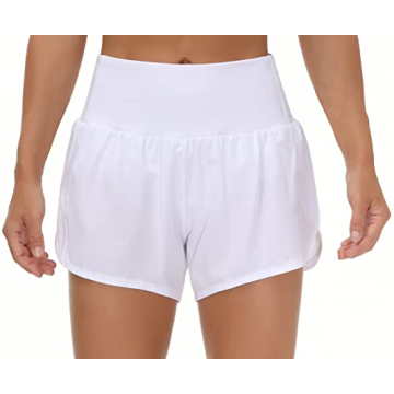 Origiwish Women's Quick Dry High Waisted Running Shorts