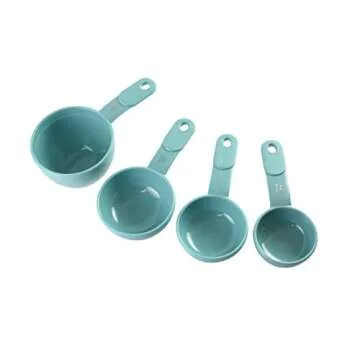 KitchenAid 9-Piece Measuring Cups and Spoons, Set of 9, Aqua Sky