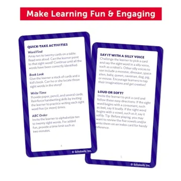 Sight Word Flash Cards for Kids' Early Learning