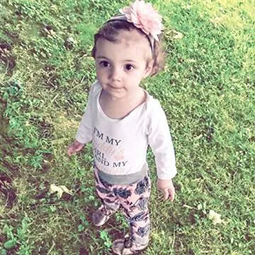 Renotemy Baby Girl Clothes Set Soft Cotton Romper