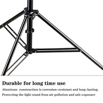 Godox 149 Inches Heavy Duty Aluminum Photography Light Tripod Stand for Aputure Ls60W 300D II Godox SL-60W SL-150II FV150 FV200 AD300PRO AD400PRO Studio Photography Lighting