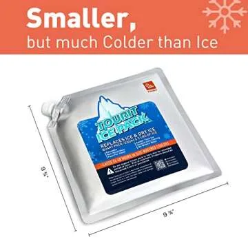 TOURIT Insulated Rolling Cooler with 4 Ice Packs