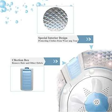 Kapas KPS35-735H2 Compact Washing Machine for Small Spaces