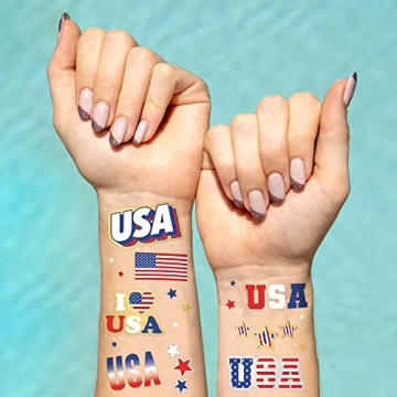 Fourth of July Temporary Tattoos - 70 Patriotic Designs