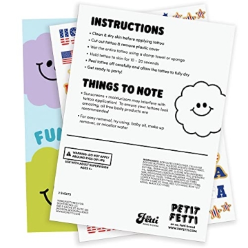 Fourth of July Temporary Tattoos - 70 Patriotic Designs