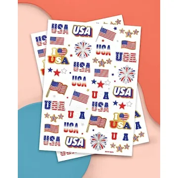 Fourth of July Temporary Tattoos - 70 Patriotic Designs
