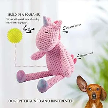 GOOLA Durable Interactive Squeaky Dog Toy for Pets