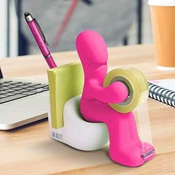 The Butt Tape Dispenser – Funny Gifts for Men – Weird Stuff, Desk Accessories for Men - Novelty, Fun Office Supplies Gag Gifts for Men - Teacher Gifts Boss Gifts for Men - Going Away Gift for Coworker