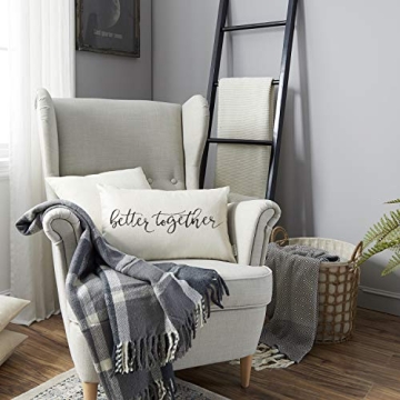 Meekio Farmhouse Pillow Cover with Better Together Quote