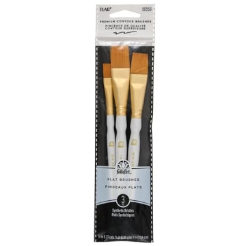 FolkArt Paint Brush Set - Essential 3-Piece Crafting Brushes