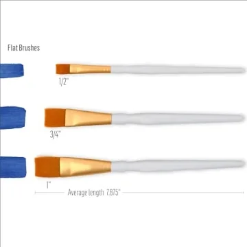 FolkArt Paint Brush Set - Essential 3-Piece Crafting Brushes