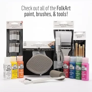 FolkArt Paint Brush Set - Essential 3-Piece Crafting Brushes