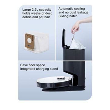 Mochenli 12 Pack Replacement Vacuum Filter Bags for Robot Vacuums