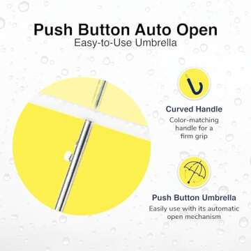 Weather Station Clear Dome Automatic Rain Umbrella